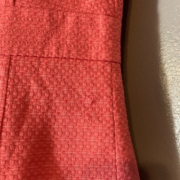 LOFT Textured Coral Mini Dress - Picture 3 of 5